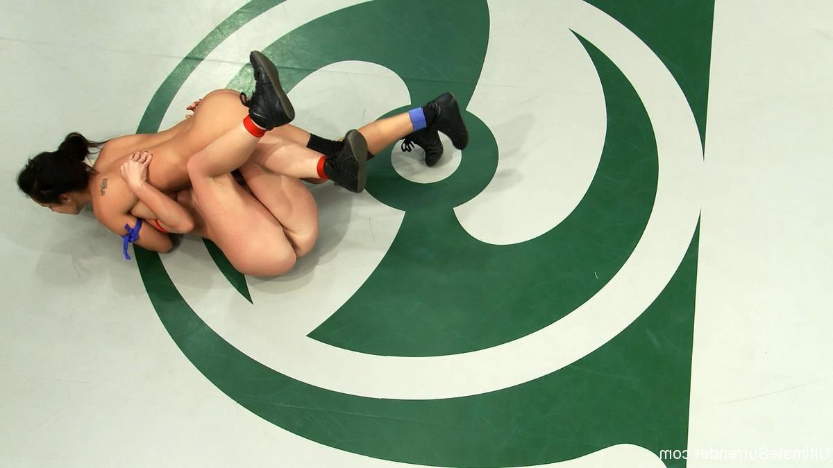 24P Real lesbian wrestling where winners tie up, dominate, humiliate, and fuck the l