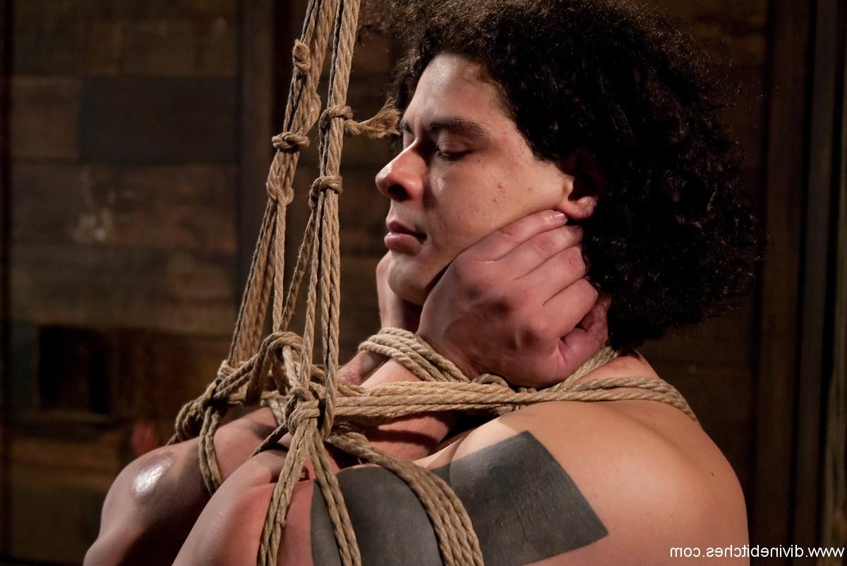 24P Submissive male slaves submit to female domination