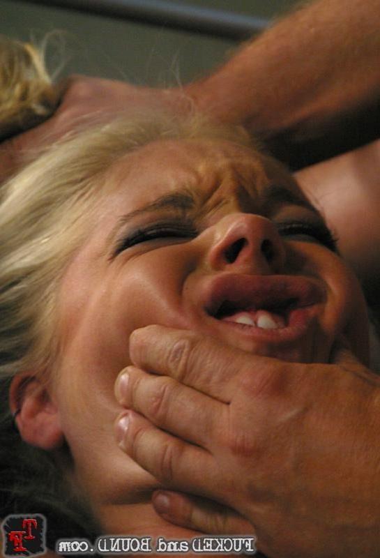 15P Blonde haired hottie bondaged and fucked by her master