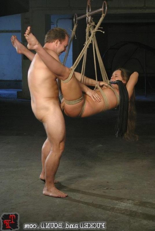15P Long haired lass bondaged and fucked in different poses