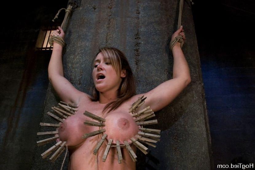 15P Real hottie bondaged and forced orgasm with devices