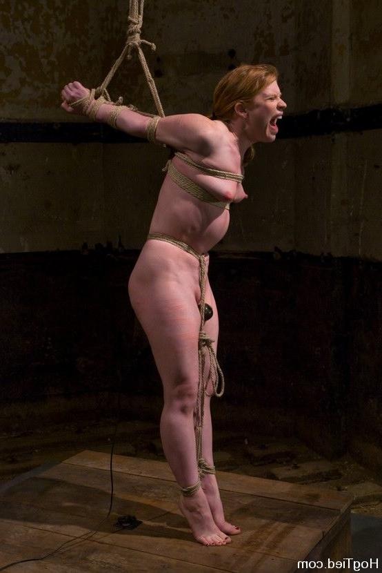 15P Madison Young excited in bondage and gets her pussy tormented