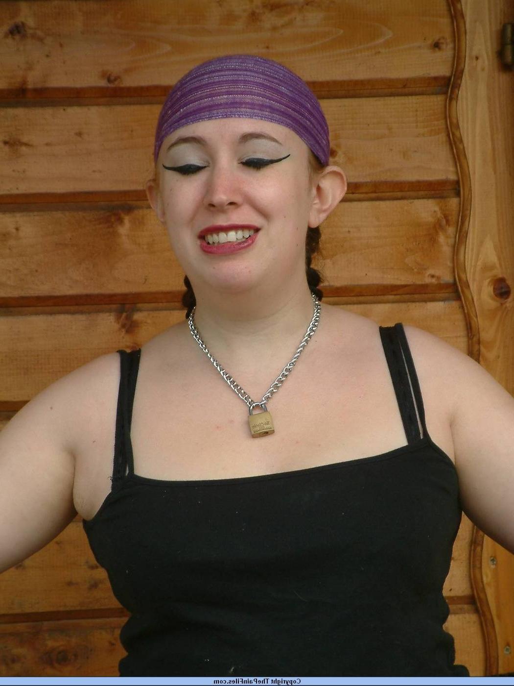 16P Slavegirl Emily in outdoor lesbian bondage and domination by mistress Nimue