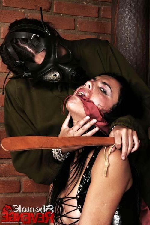 15P Badass sadistic shemale completely dominate her little friend