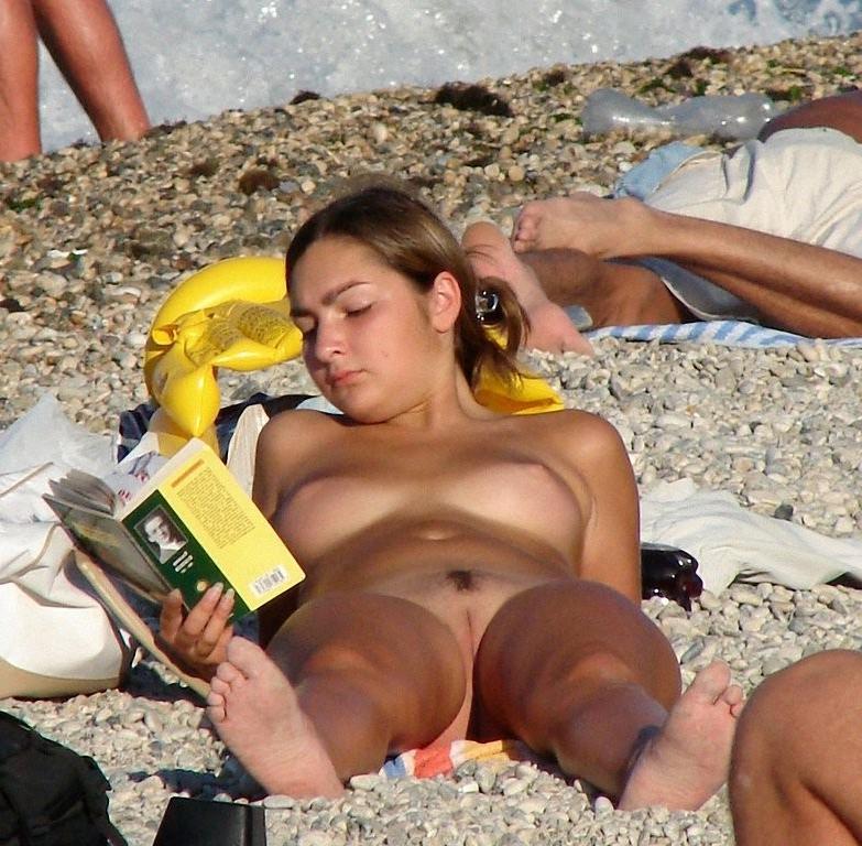 15P She enjoys the feel of warm water on her nude body
