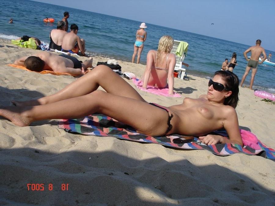 15P Everyone's looking at this sexy slim teen nudist