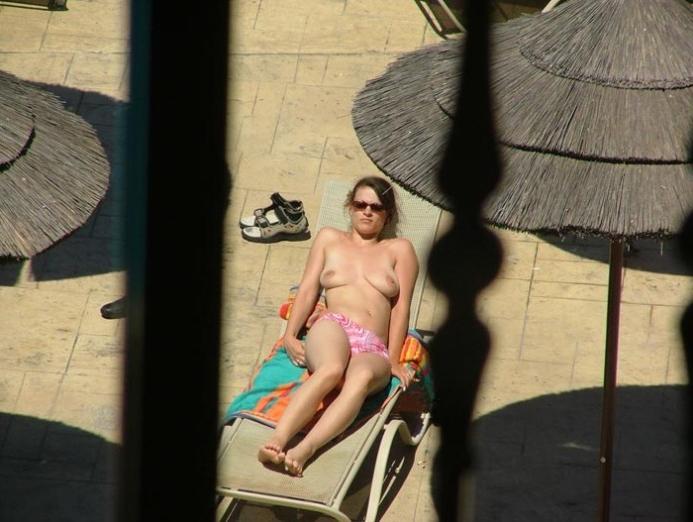 15P Everyone has clothes on except for this hot nudist