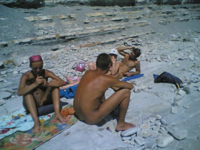 15P Blonde nudist loves showing off her fit tan body
