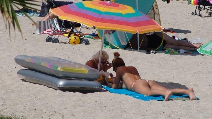 15P No chick at the nude beach is hotter than this one