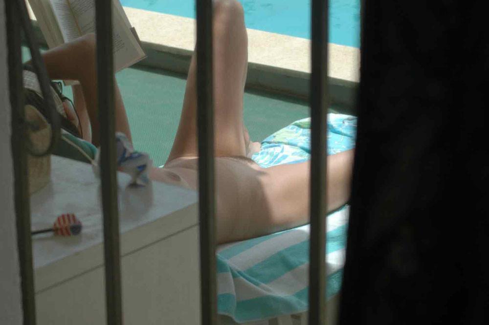 15P Guys can't keep their hands off of this hot nudist