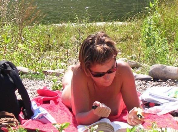 15P Guys can't keep their hands off of this hot nudist