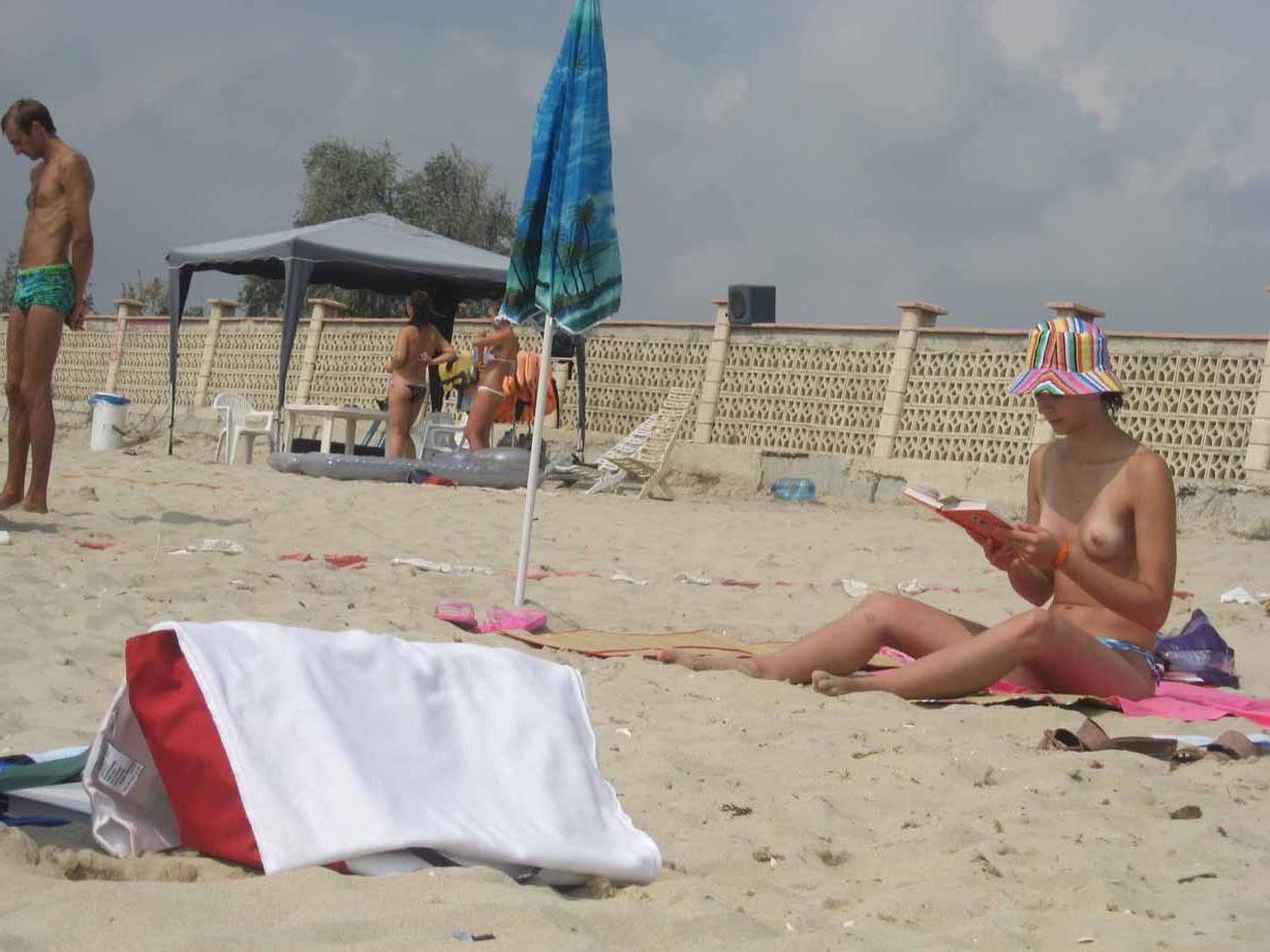 15P Teen Russian nudists rub down each other's bodies