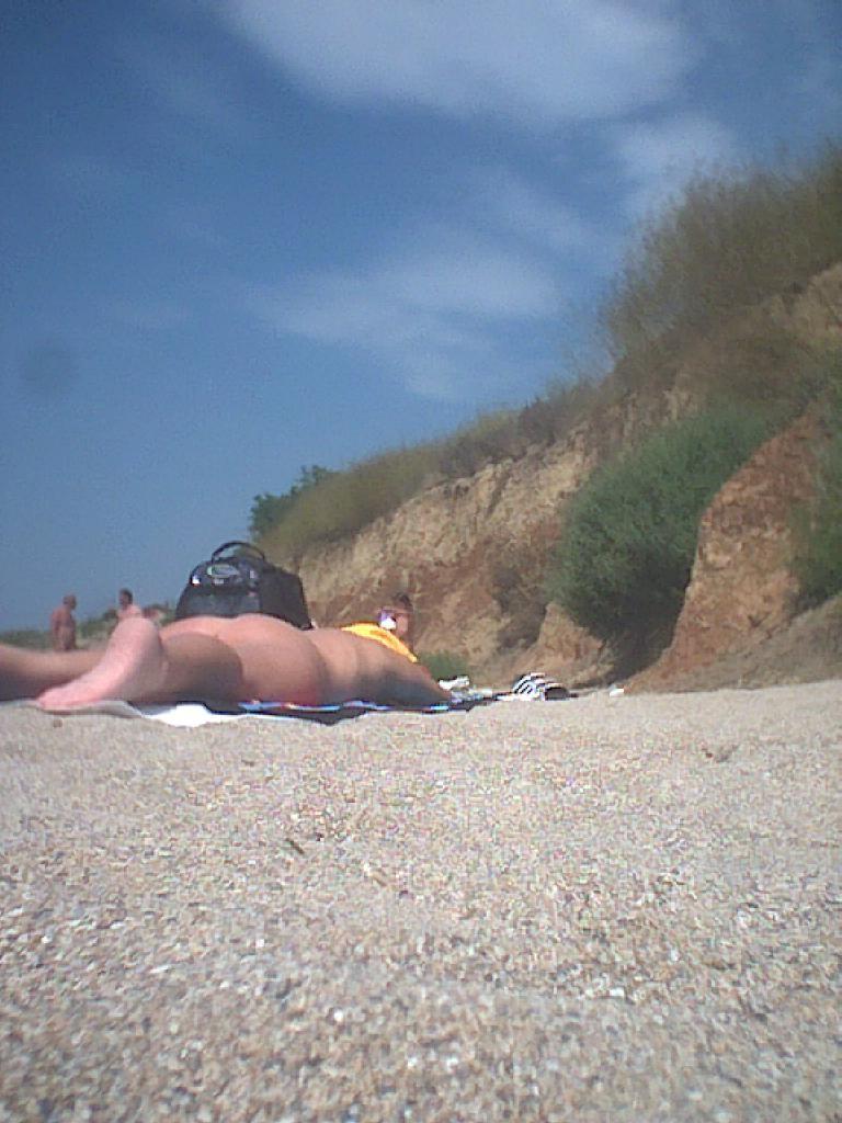 15P Guys can't keep their hands off of this hot nudist