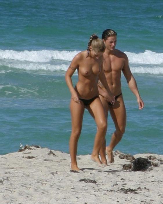 15P Guys can't keep their hands off of this hot nudist