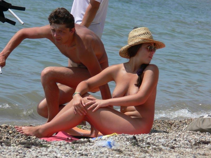 15P Everyone has clothes on except for this hot nudist