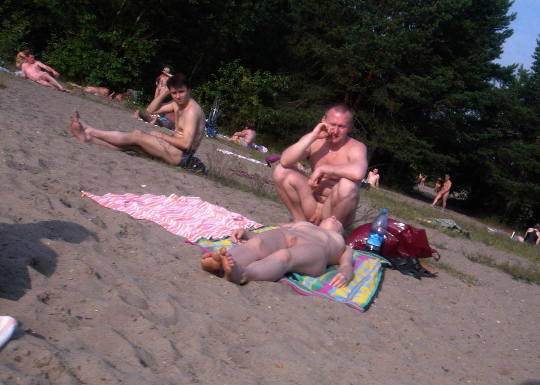 15P Everyone's looking at this sexy slim teen nudist