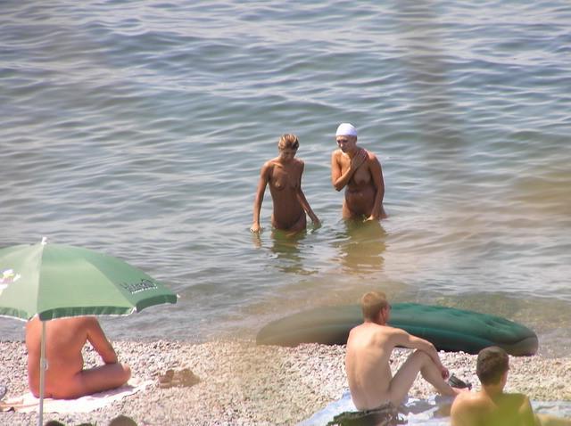 15P Everyone's looking at this sexy slim teen nudist