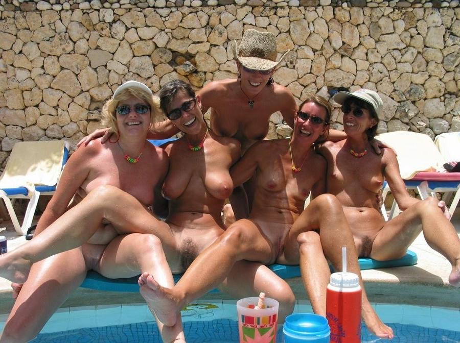 7P Look at this sexy Russian nudist getting a tan