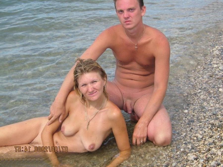 15P Blonde teen Russian nudist goes skinny dipping