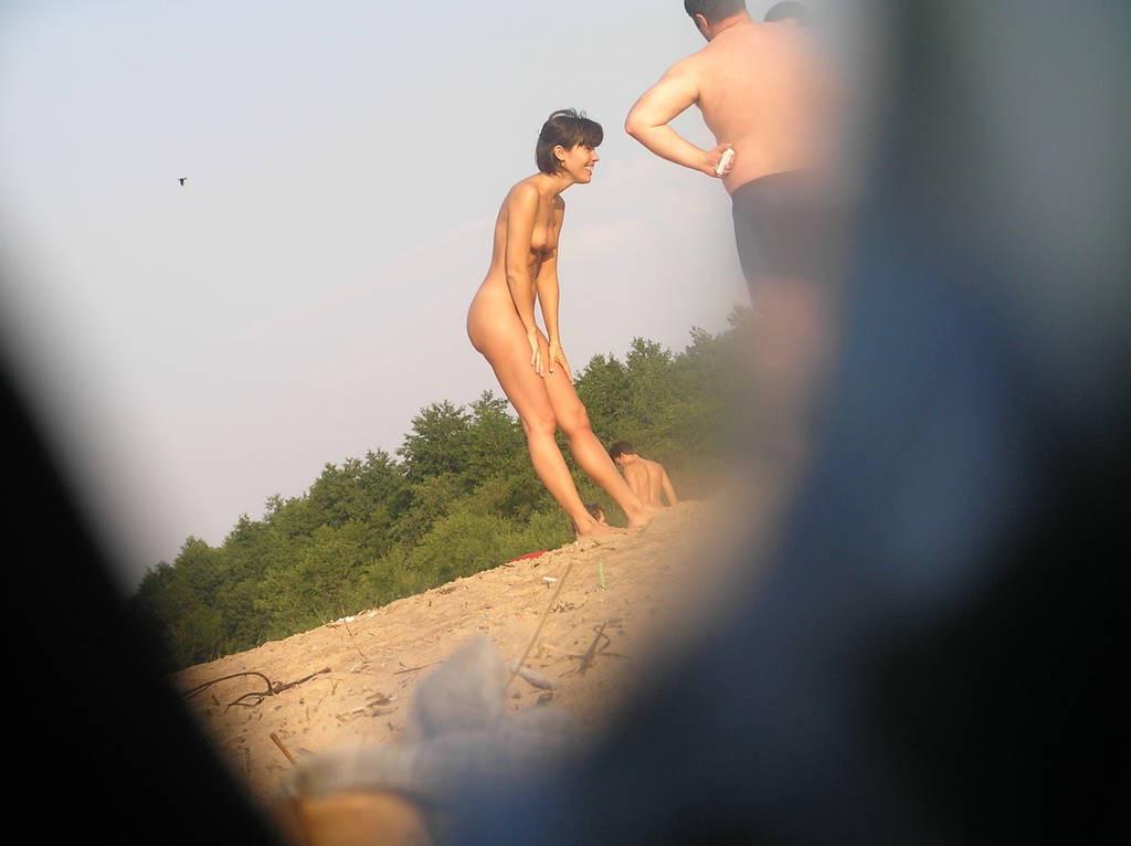 15P Amazing young nudists touch each other's bodies