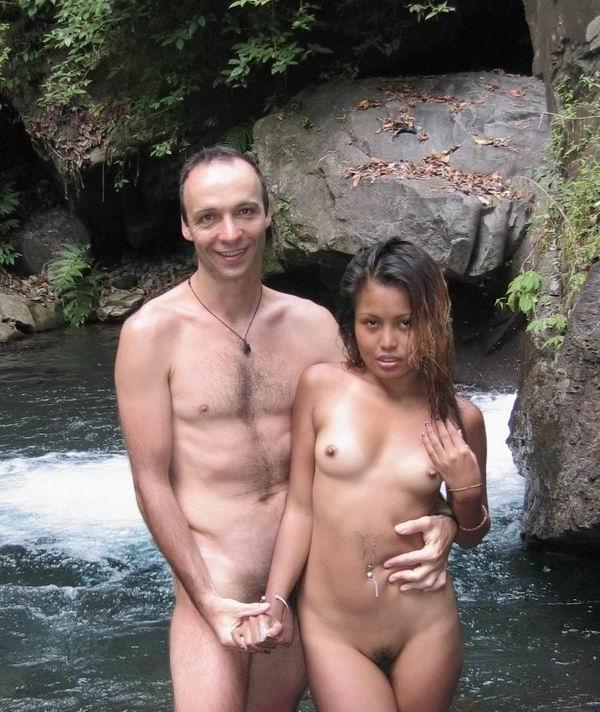 15P Amazing young nudists touch each other's bodies