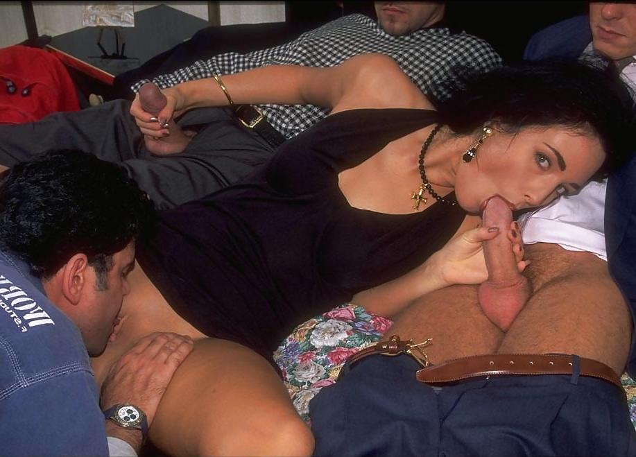 23P Brunette takes three guys home from the laundry