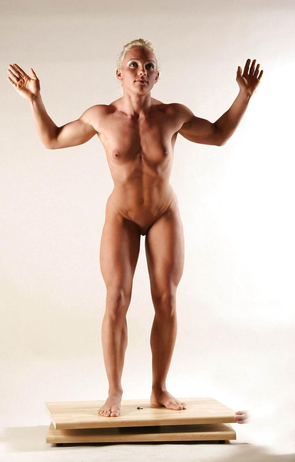 15P hot female bodybuilder with huge muscles