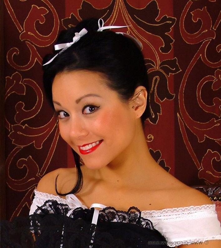16P Cute doll in sexy pin up stockings and lingerie