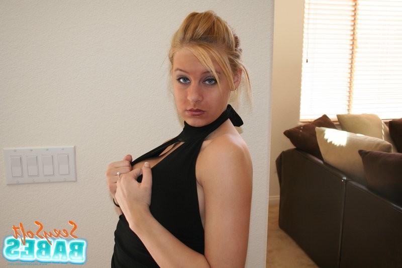 15P Danni Summers strips and licks her luscious melons