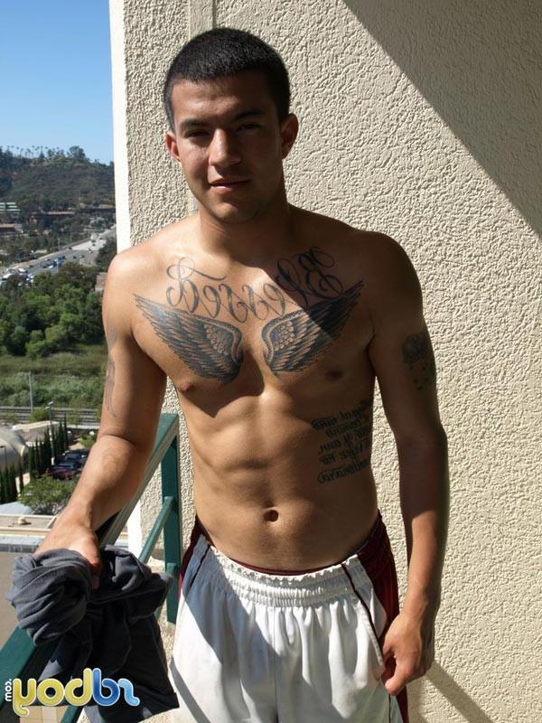 14P Latino Hunk Wanking His Meat