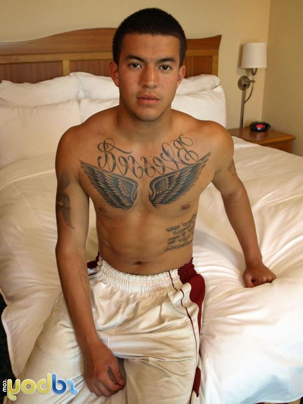 14P Latino Hunk Wanking His Meat