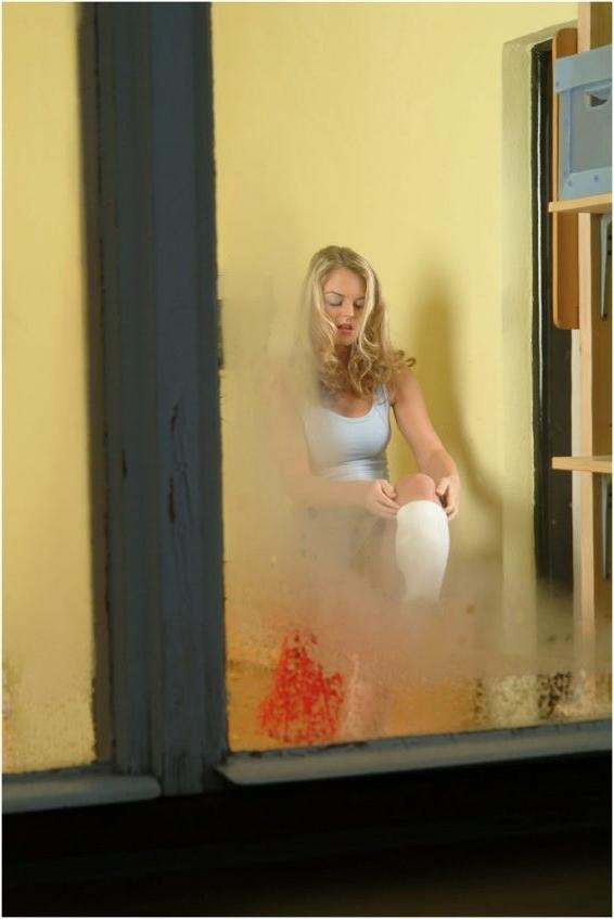 16P Blonde caught taking off panties and masturbating in her bedroom