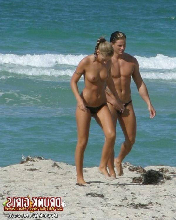 16P The beach looks that much nicer with these topless babes around
