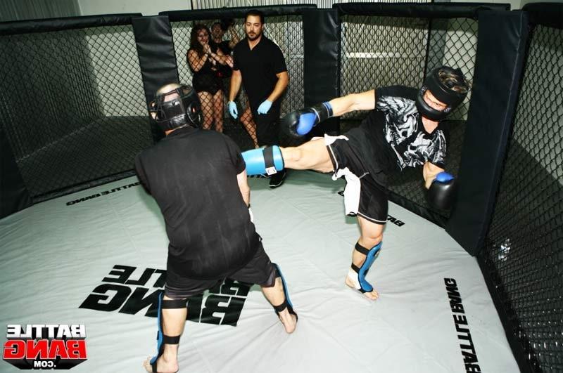 16P Battle Bang Real MMA Cage Fight For Charley Chase As Prize Pussy