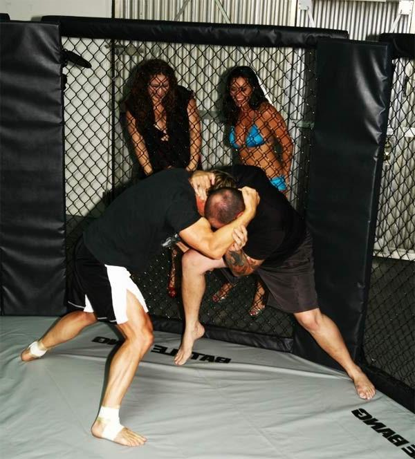 16P Battle Bang Real MMA Cage Fight For Charley Chase As Prize Pussy