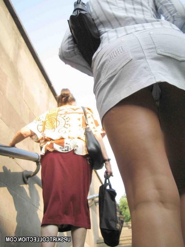 15P Killer pics with hot upskirt view uncovering green panties
