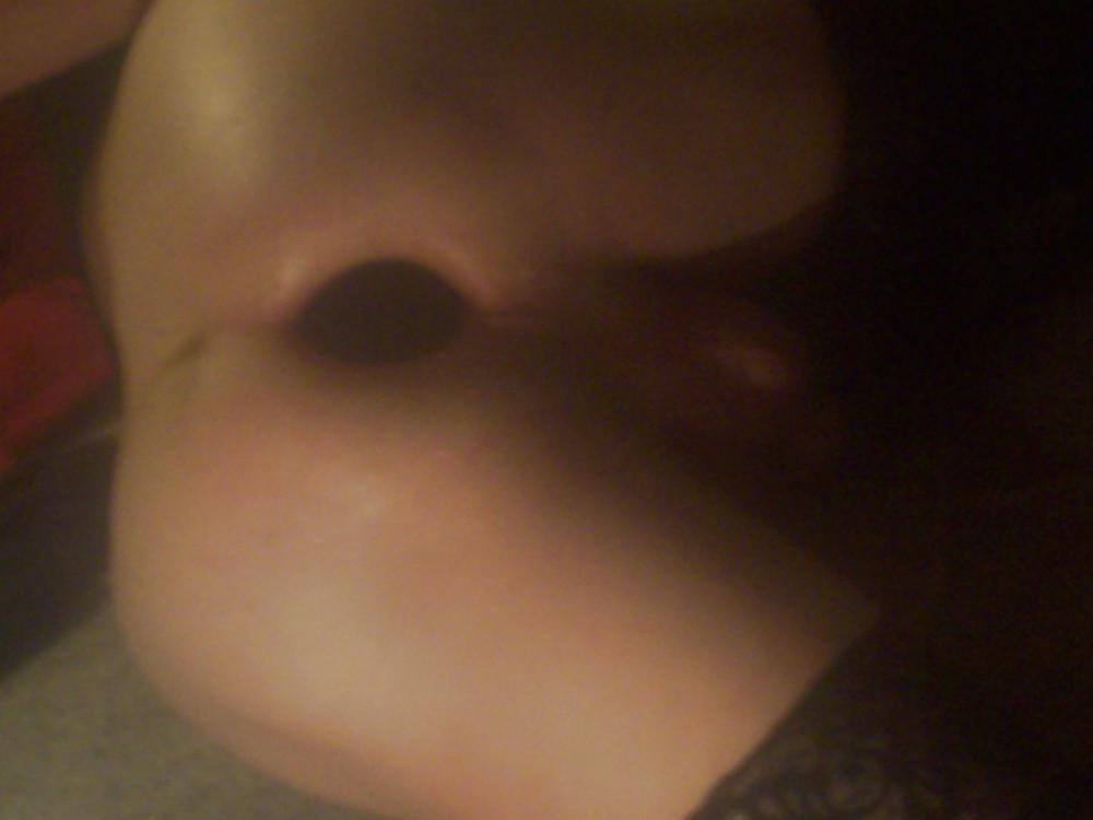 10P Sissy anal slut's gaping asshole