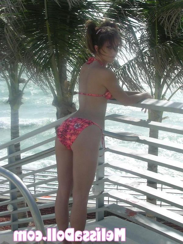 15P Melissa Doll in a sexy tropical pink bikini