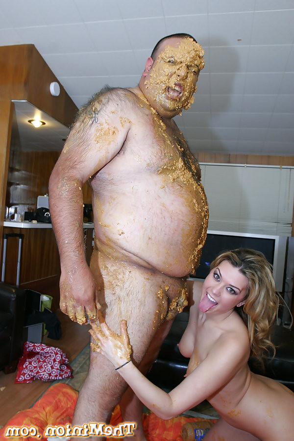 18P Hot Tiffany Rayne feeding and sucking off the ugly fat minion