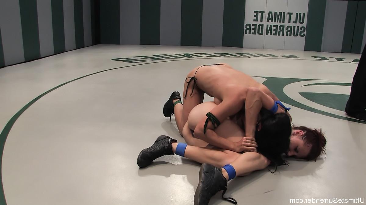 24P Real lesbian wrestling where winners tie up, dominate, humiliate, and fuck the l
