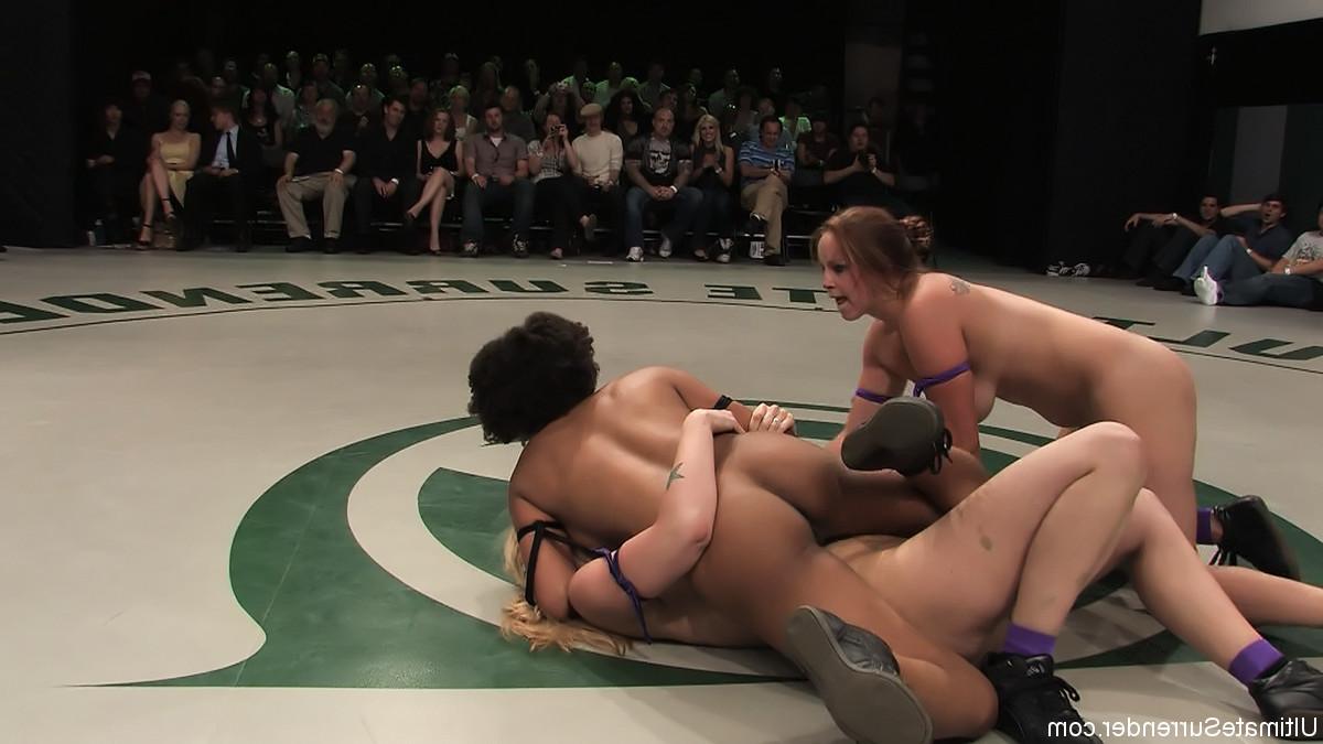 24P Real lesbian wrestling where winners tie up, dominate, humiliate, and fuck the l