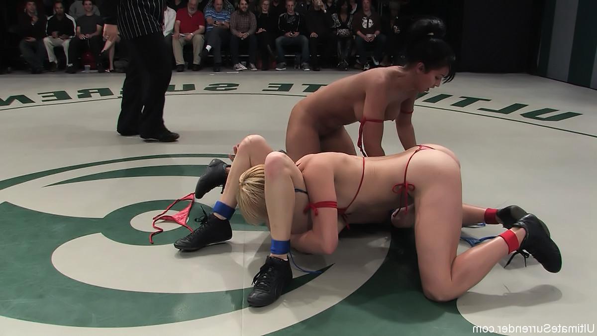 24P Real lesbian wrestling where winners tie up, dominate, humiliate, and fuck the l