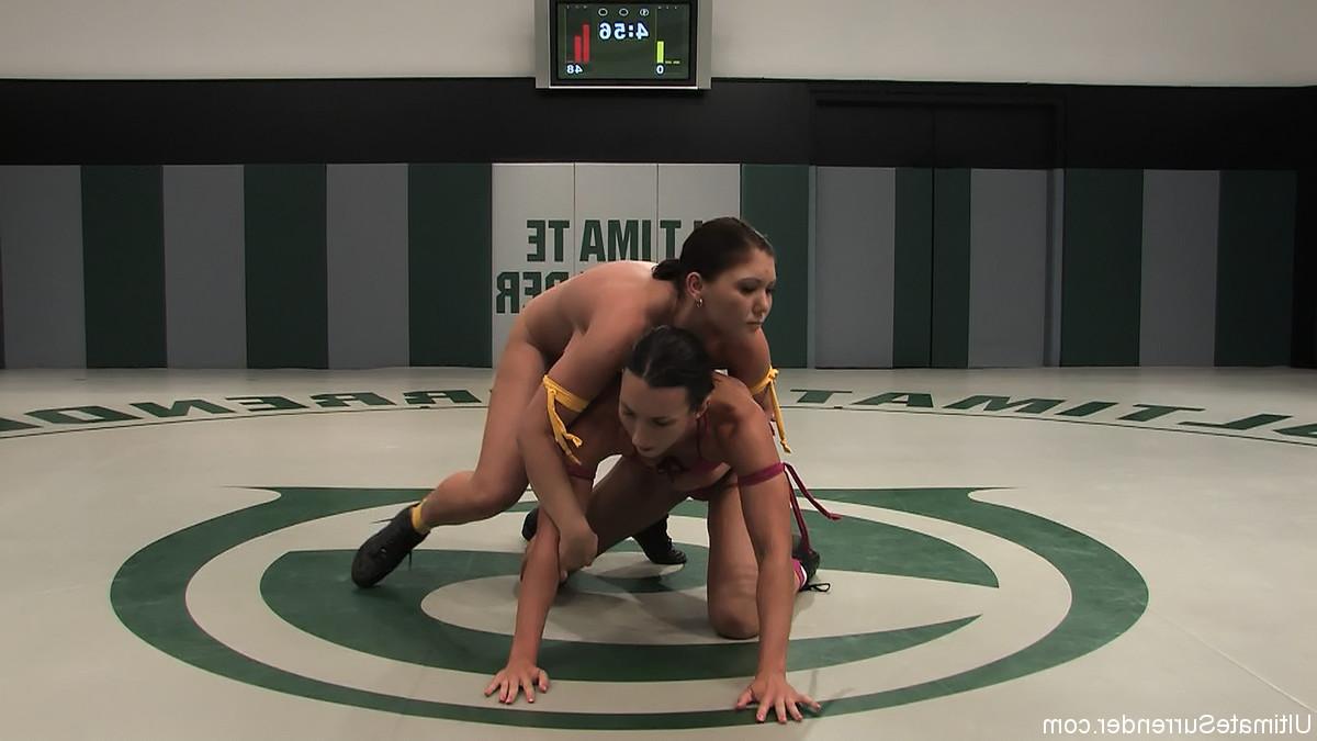24P Real lesbian wrestling where winners tie up, dominate, humiliate, and fuck the l