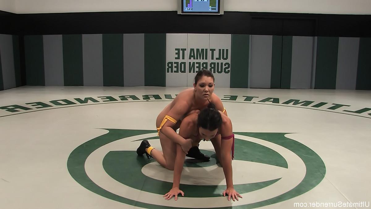 24P Real lesbian wrestling where winners tie up, dominate, humiliate, and fuck the l