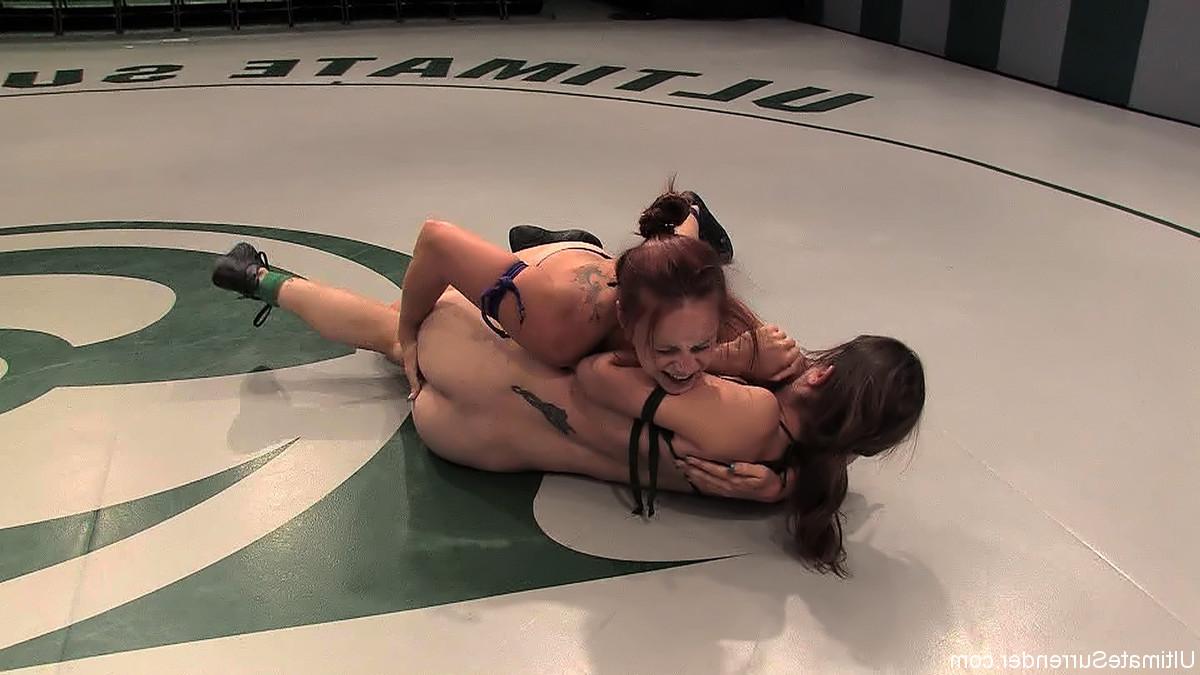 24P Real lesbian wrestling where winners tie up, dominate, humiliate, and fuck the l