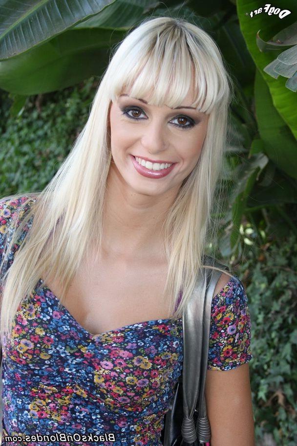 16P Blonde Erica Fontes enjoys black dicks in mmf fuck