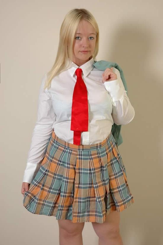18P Busty blonde teen amateur schoolgirl