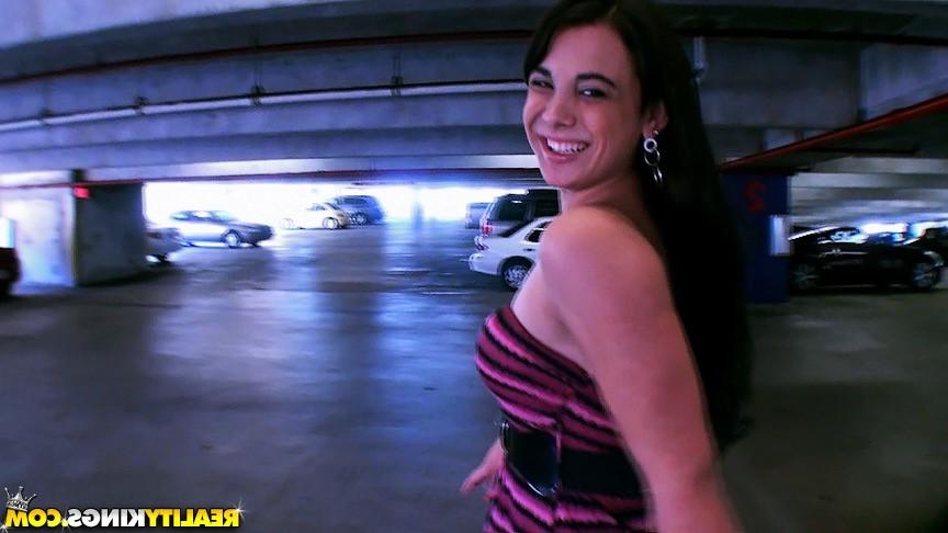 11P Hot teen fucked inside a parking lot