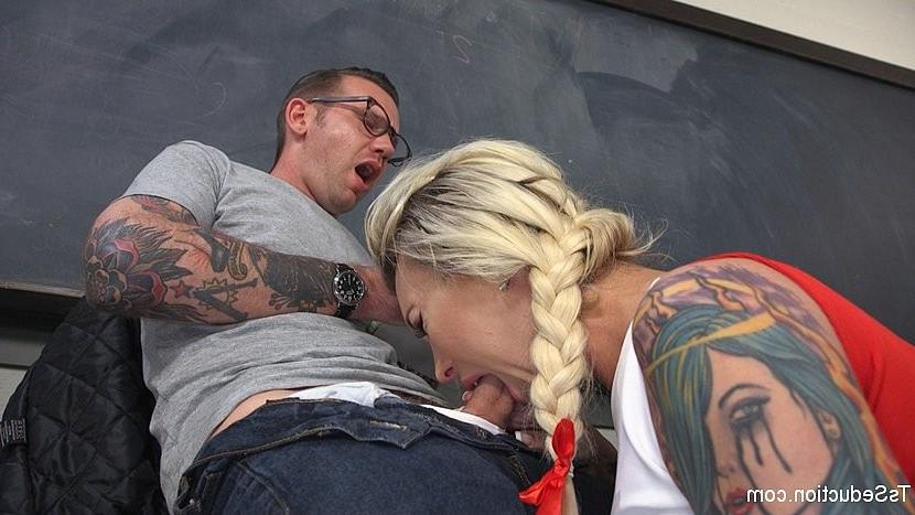 25P Aubrey Kate ts schoolgirl having her teacher Will Havoc sucking 
