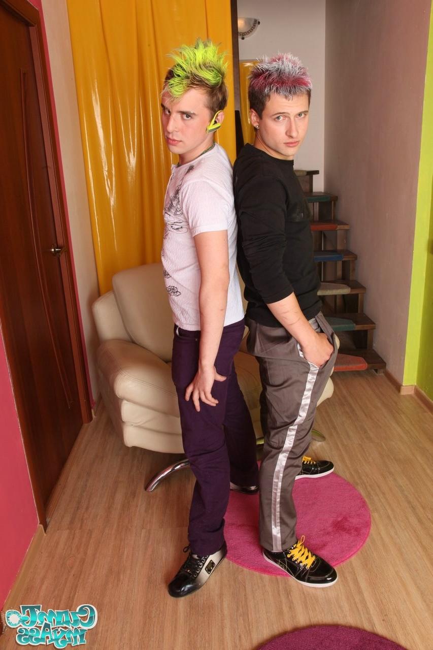 12P Punk twinks get ready for hardcore sex on the couch